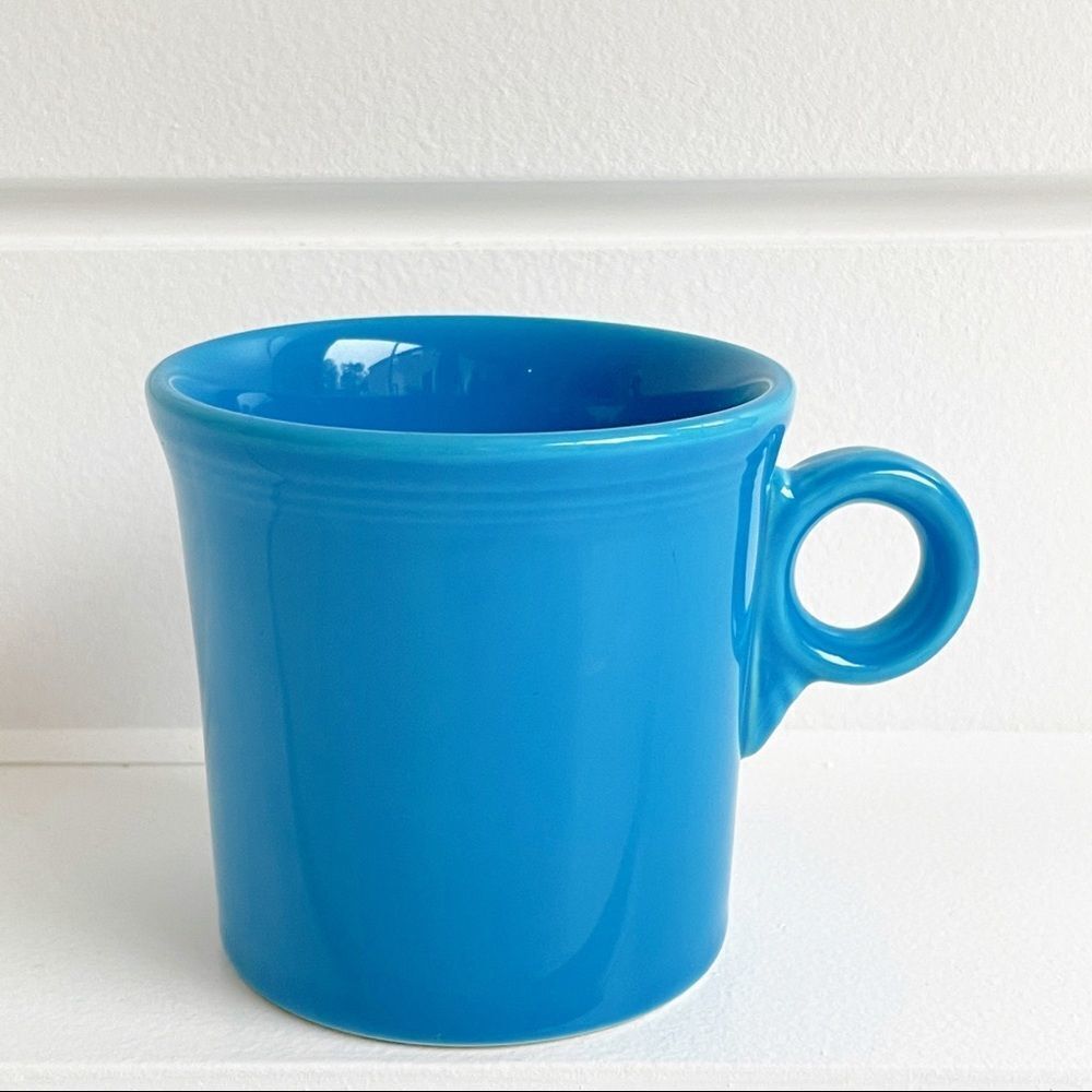 Fiesta Homer Laughlin Retired Peacock Tom and Jerry Ring Handled Mug